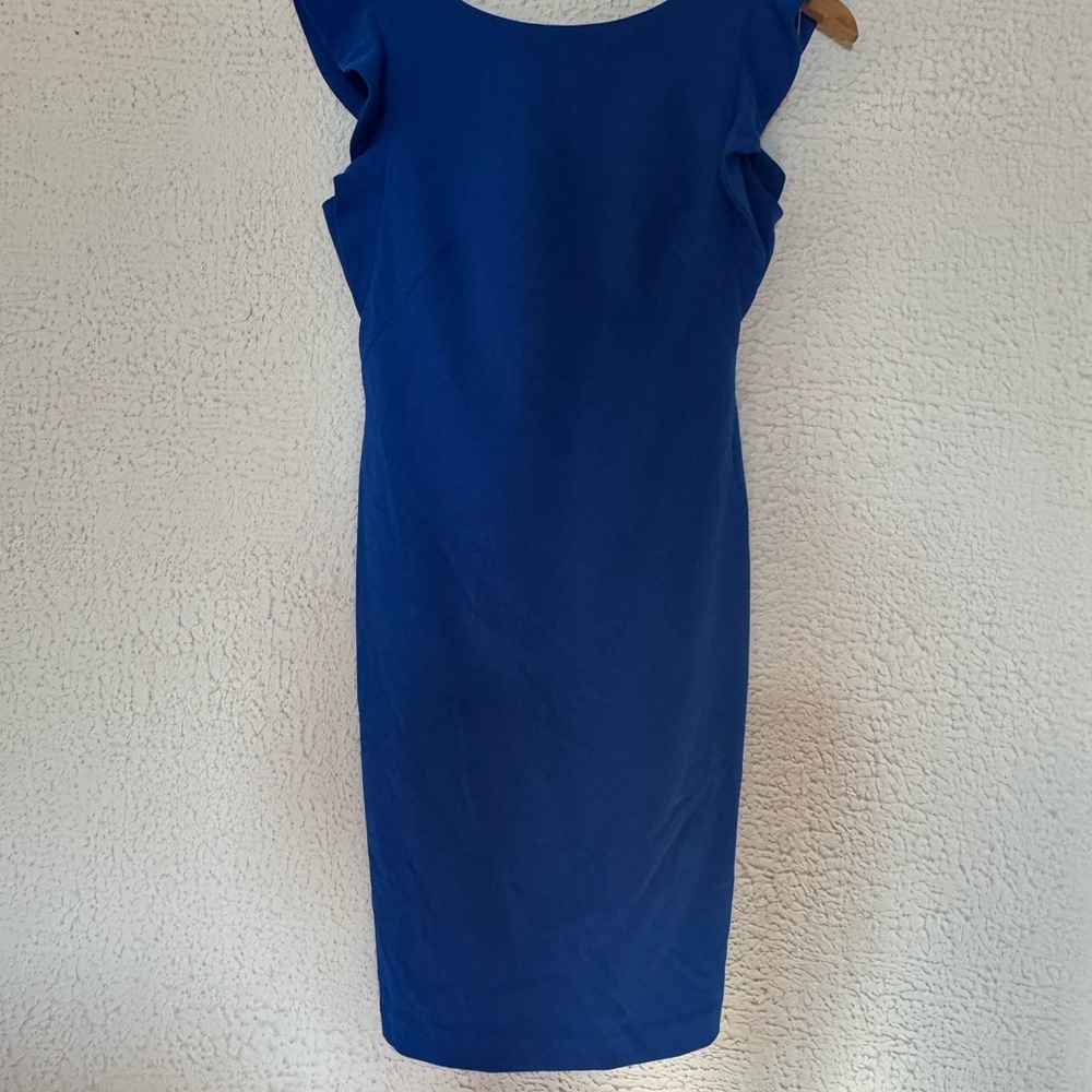 Calvin Klein Royal Blue Cap-Sleeve Sheath Dress